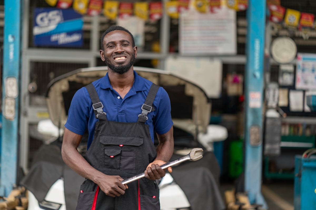 Portrait of African Mechanic